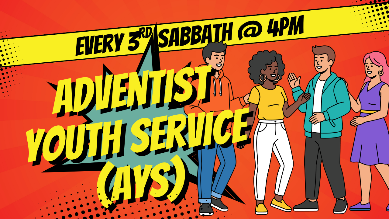Image of Adventist Youth Service, every 3rd Sabbath